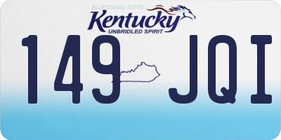 KY license plate 149JQI