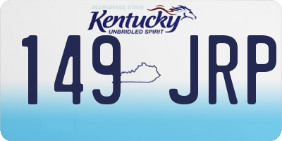 KY license plate 149JRP