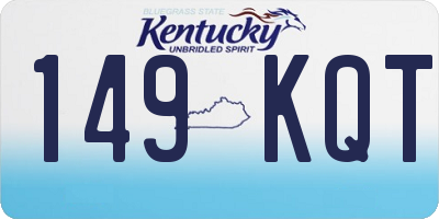 KY license plate 149KQT