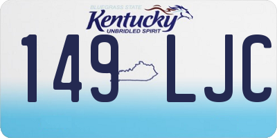 KY license plate 149LJC