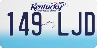 KY license plate 149LJD