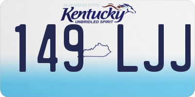 KY license plate 149LJJ