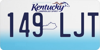 KY license plate 149LJT