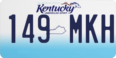 KY license plate 149MKH