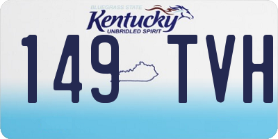 KY license plate 149TVH