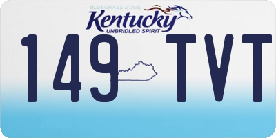 KY license plate 149TVT