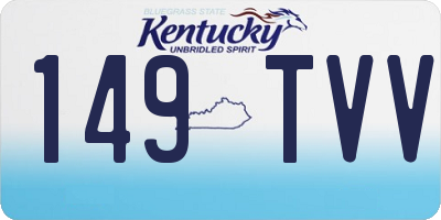 KY license plate 149TVV
