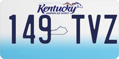 KY license plate 149TVZ