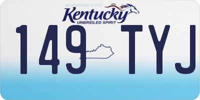 KY license plate 149TYJ