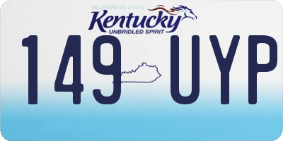 KY license plate 149UYP