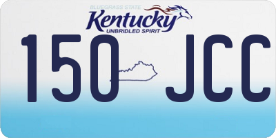 KY license plate 150JCC