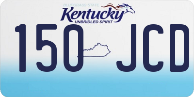 KY license plate 150JCD