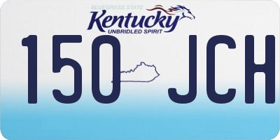 KY license plate 150JCH