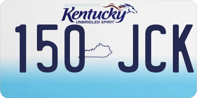 KY license plate 150JCK