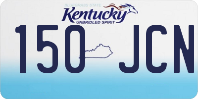 KY license plate 150JCN