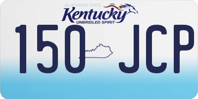 KY license plate 150JCP