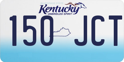 KY license plate 150JCT