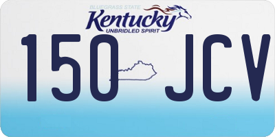 KY license plate 150JCV