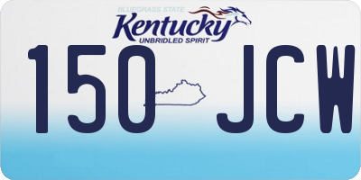KY license plate 150JCW