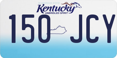 KY license plate 150JCY