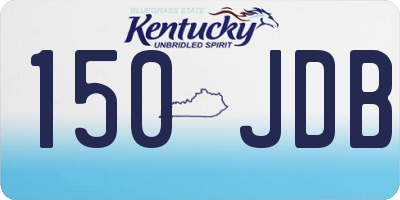 KY license plate 150JDB