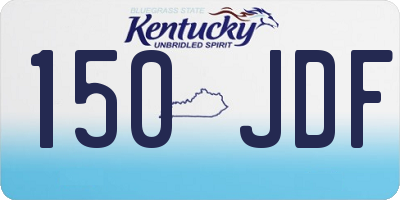 KY license plate 150JDF