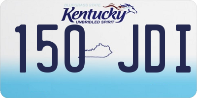 KY license plate 150JDI