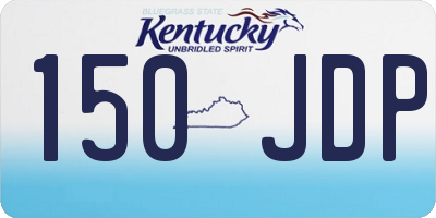 KY license plate 150JDP
