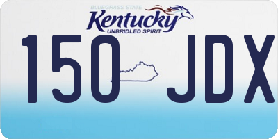 KY license plate 150JDX