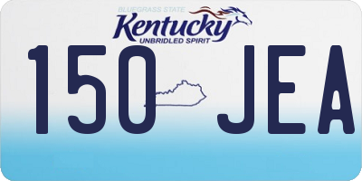KY license plate 150JEA