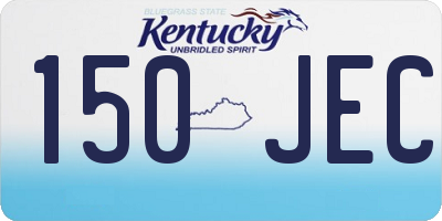 KY license plate 150JEC