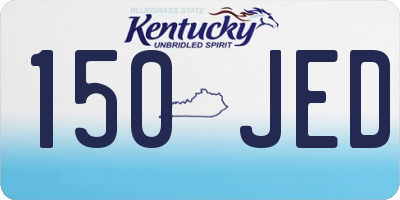 KY license plate 150JED