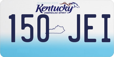 KY license plate 150JEI