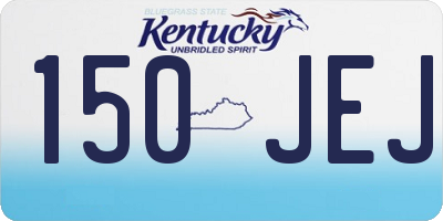 KY license plate 150JEJ
