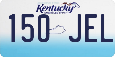 KY license plate 150JEL