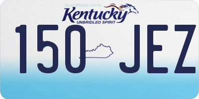 KY license plate 150JEZ