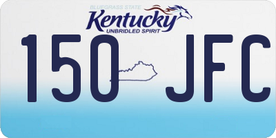 KY license plate 150JFC