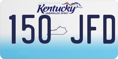 KY license plate 150JFD