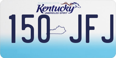KY license plate 150JFJ