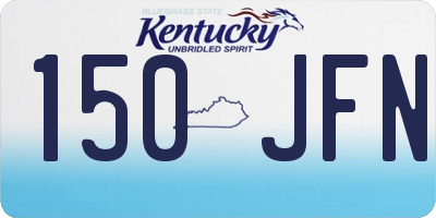 KY license plate 150JFN