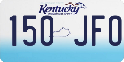 KY license plate 150JFO