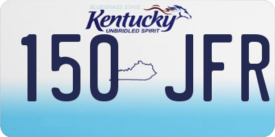 KY license plate 150JFR