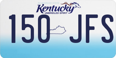 KY license plate 150JFS
