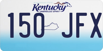 KY license plate 150JFX