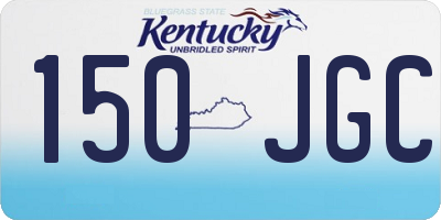 KY license plate 150JGC