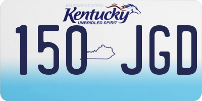 KY license plate 150JGD