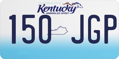 KY license plate 150JGP