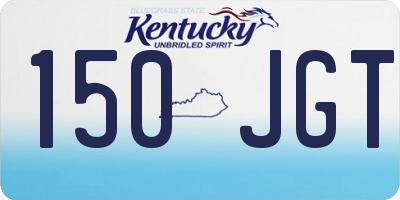 KY license plate 150JGT