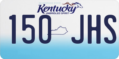 KY license plate 150JHS
