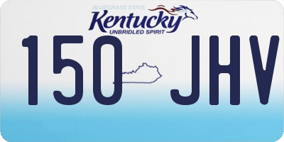 KY license plate 150JHV